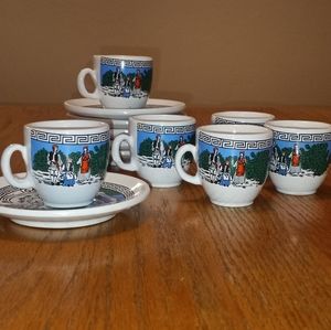 12 pc demi tas Greek coffee set